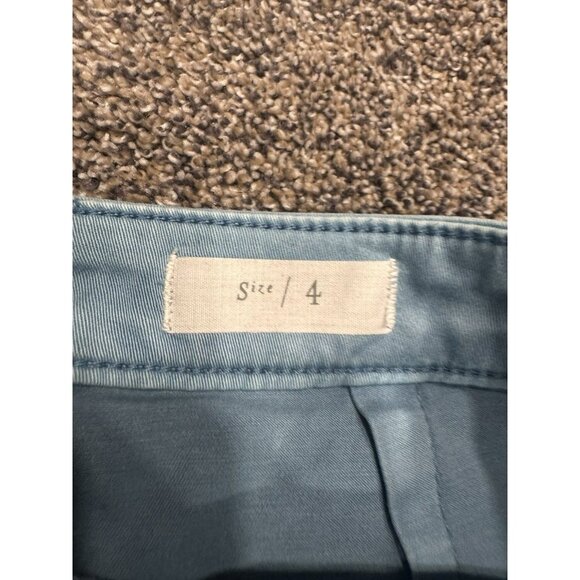 Anthropologie Pilcro and the Letterpress Button Chino Pencil Skirt Size 4 EUC - Picture 5 of 7